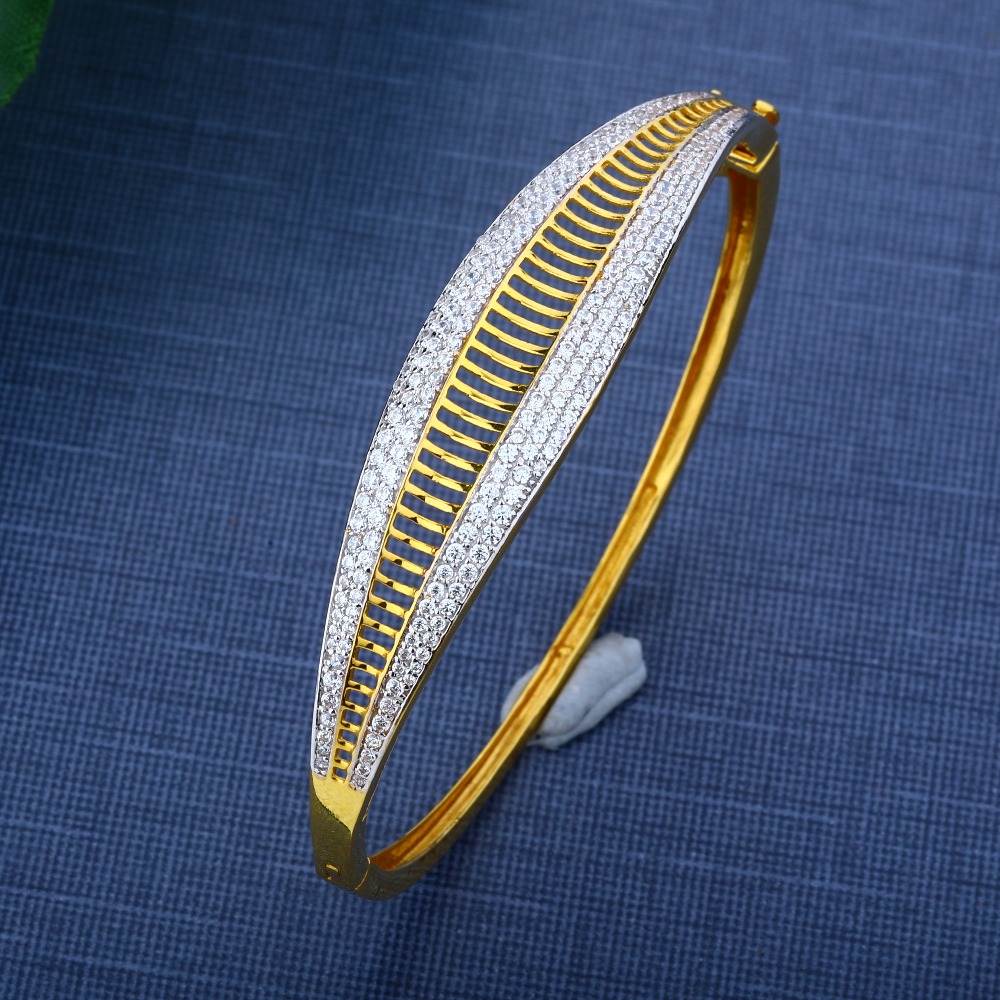 916 CZ Gold Designer Bracelet