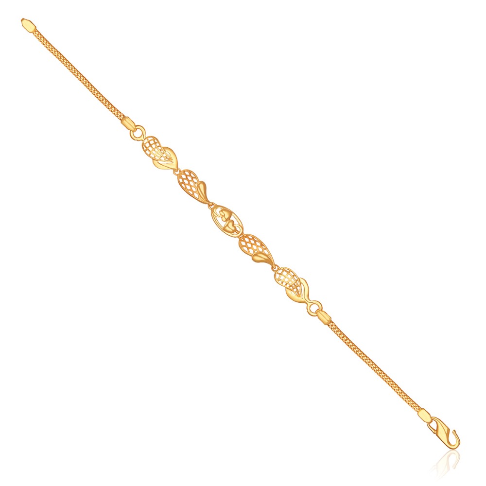 14 k yellow gold Hallmarked bracelet