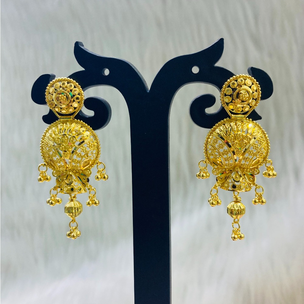 22K Gold Stylish Earring