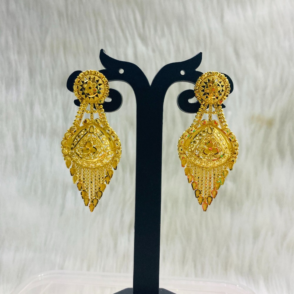 916 Gold Classic Earring For Women