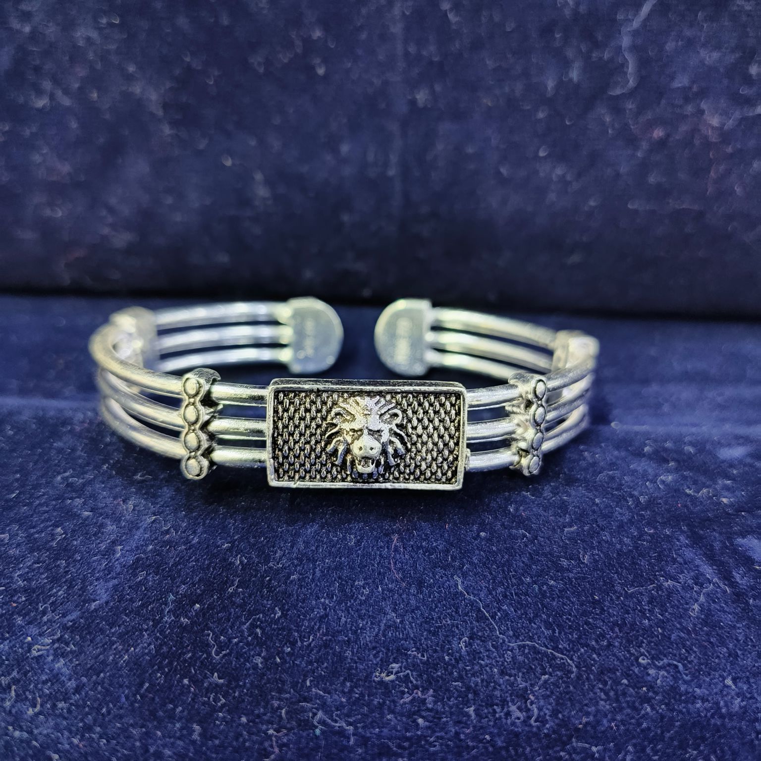70K Silver Antique Gents Kada