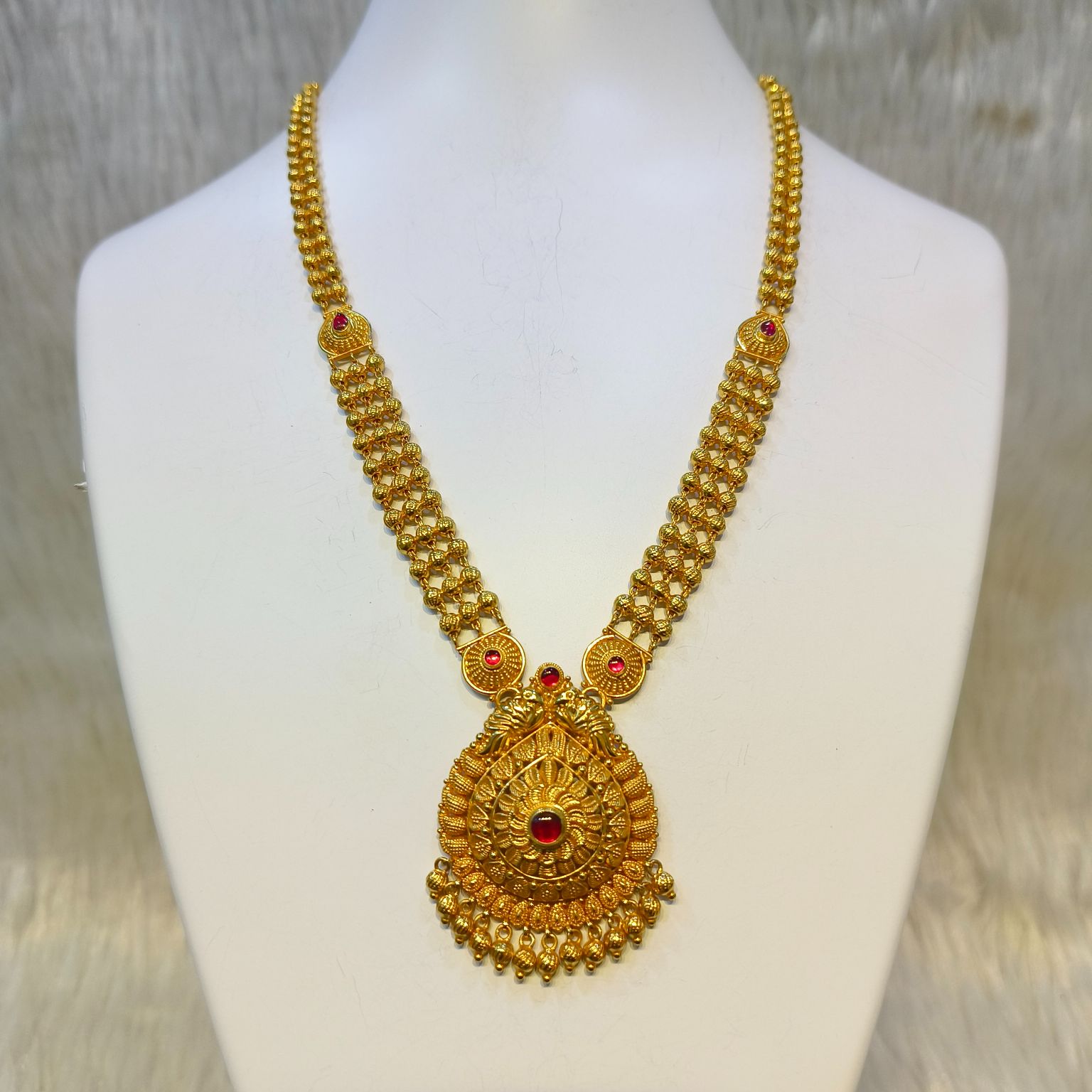 916 Gold Traditional Design Long Haar