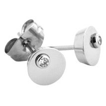 White Gold Fancy Top Earring
