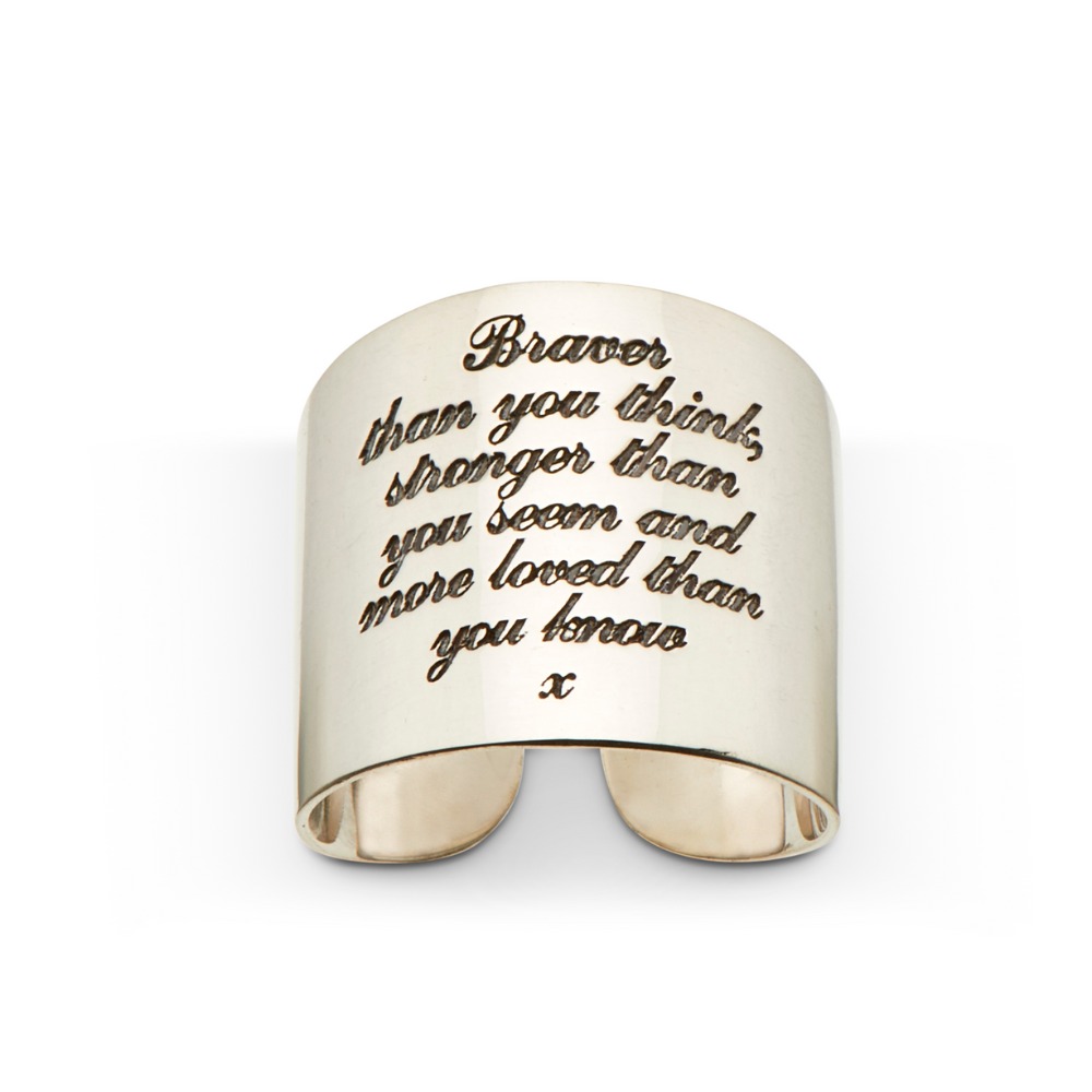 Gold Braver than you think ring