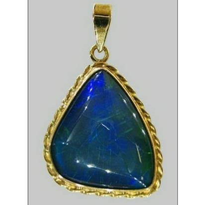 Gold With Stone Hand Made Pendant