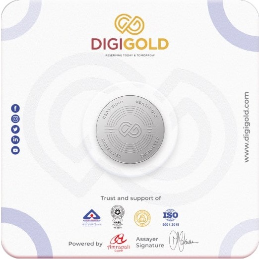 Digigold 5 gram silver coin 24k (99.9%) - Image 4