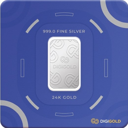 Digigold 50 gram silver mint bar 24k (99.9%) - Image 3