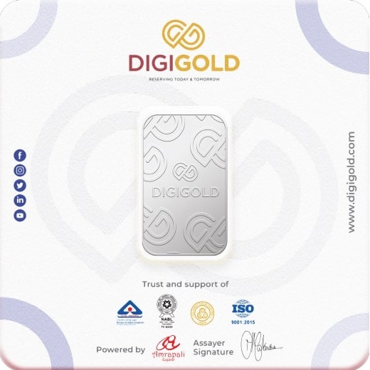 Digigold 25 gram silver mint bar 24k (99.9%) - Image 4