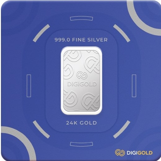 Digigold 25 gram silver mint bar 24k (99.9%) - Image 3
