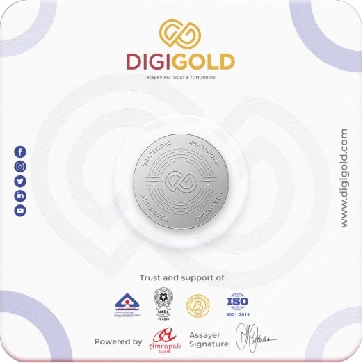 Digigold 1 gram silver coin 24k (99.9%) - Image 4