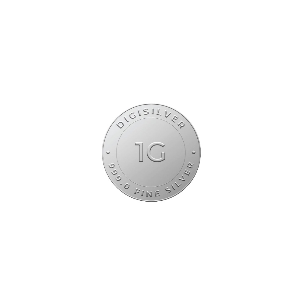 Digigold 1 gram silver coin 24k (99.9%)