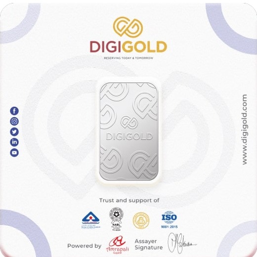 Digigold 1 gram silver mint bar 24k (99.9%) - Image 4