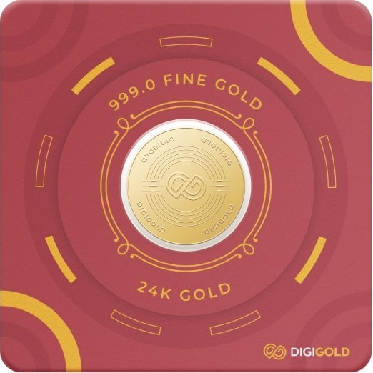 Digigold 25 gram gold coin 24k (99.9%) - Image 3