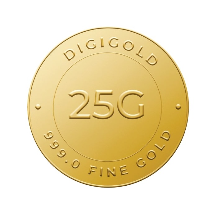 Digigold 25 gram gold coin 24k (99.9%)