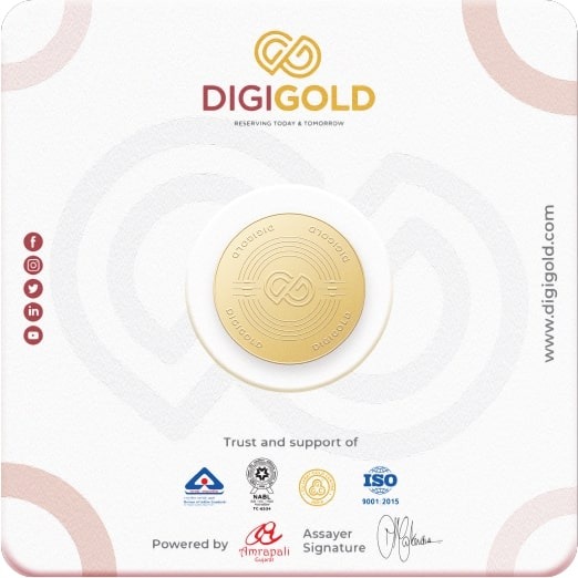 Digigold 10 gram gold coin 24k (99.9%) - Image 4