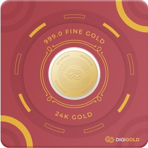 Digigold 10 gram gold coin 24k (99.9%) - Image 3