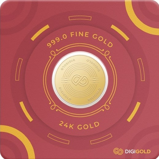 Digigold 5 gram gold coin 24k (99.9%) - Image 3