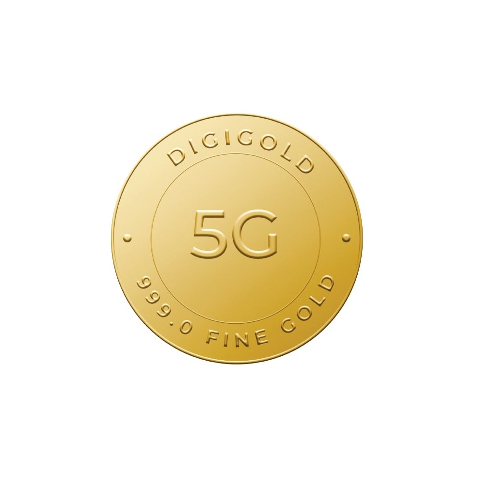 Digigold 5 gram gold coin 24k (99.9%)
