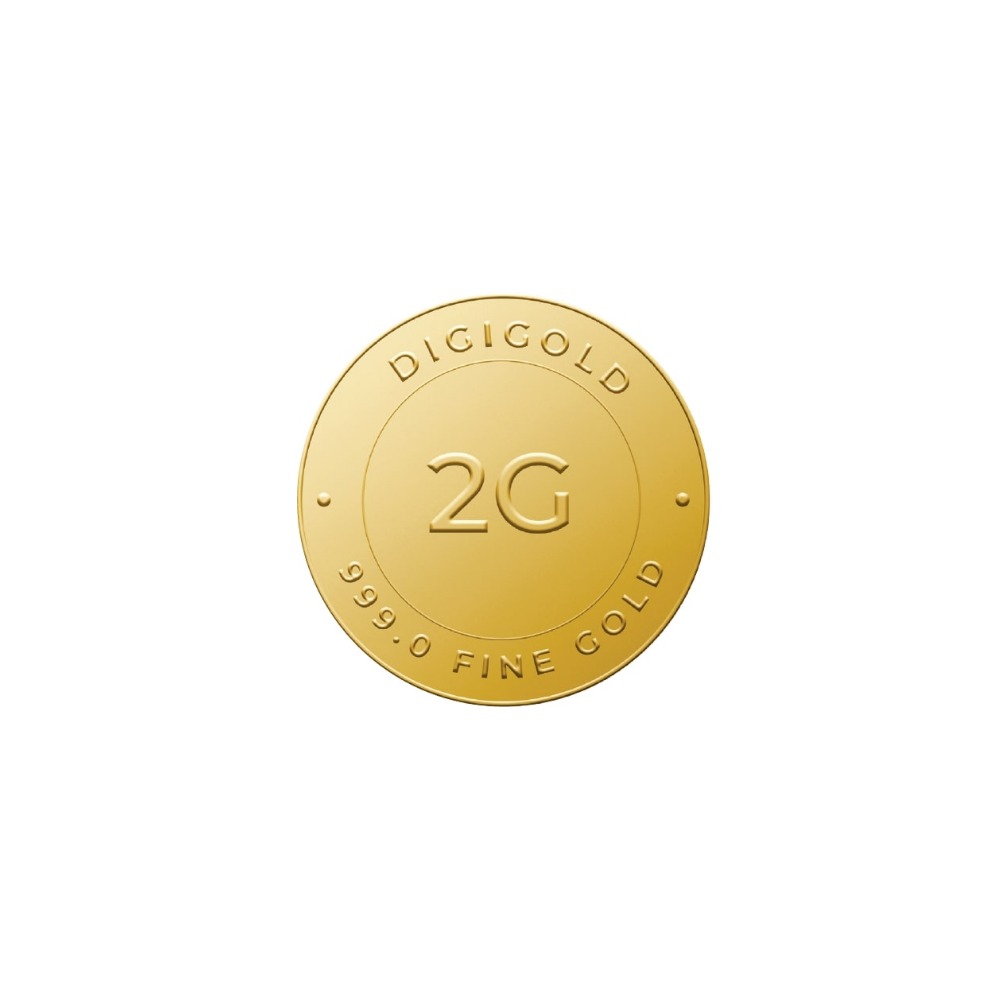 Digigold 2 gram gold coin 24k (99.9%)