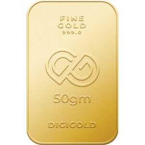 Digi gold 50 gram gold mint bar 24k (99.9%)