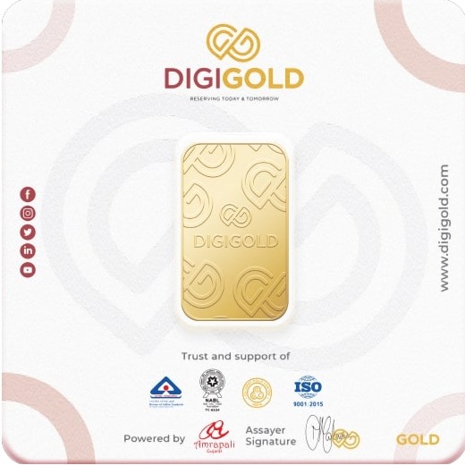 Digigold 25 gram gold mint bar 24k (99.9%) - Image 3