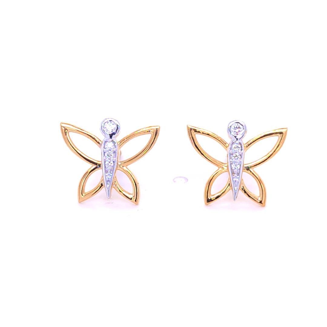 Butterfly Whisper Diamond Pendant & Earrings Set - Image 2