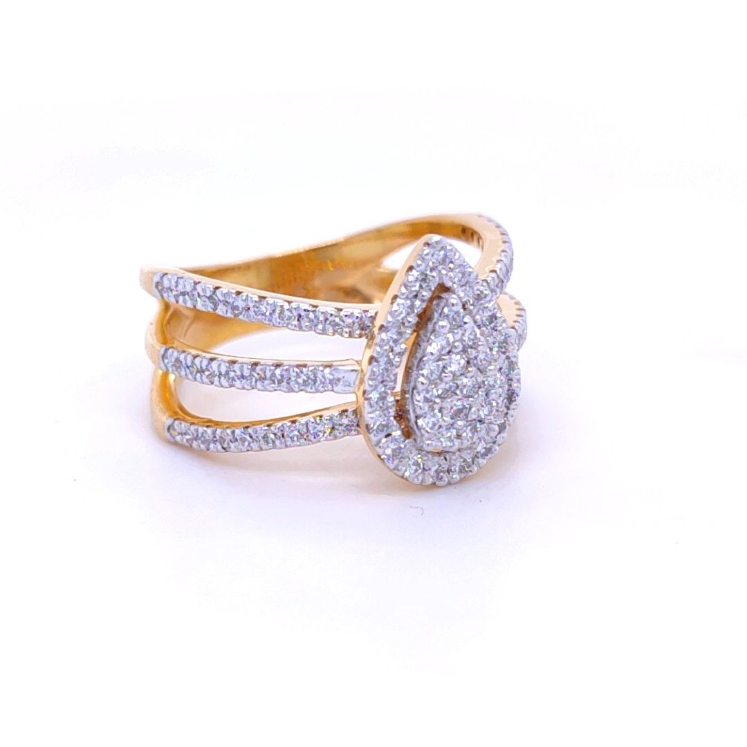 Millie Linear Diamond Ring - Image 2