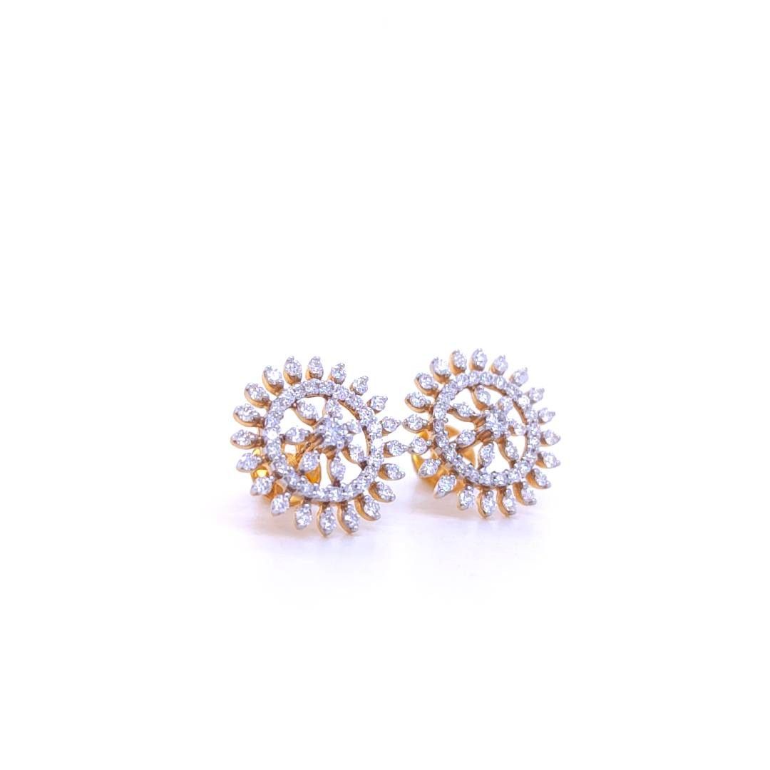 Blossom Brilliance Diamond Earrings - Image 2