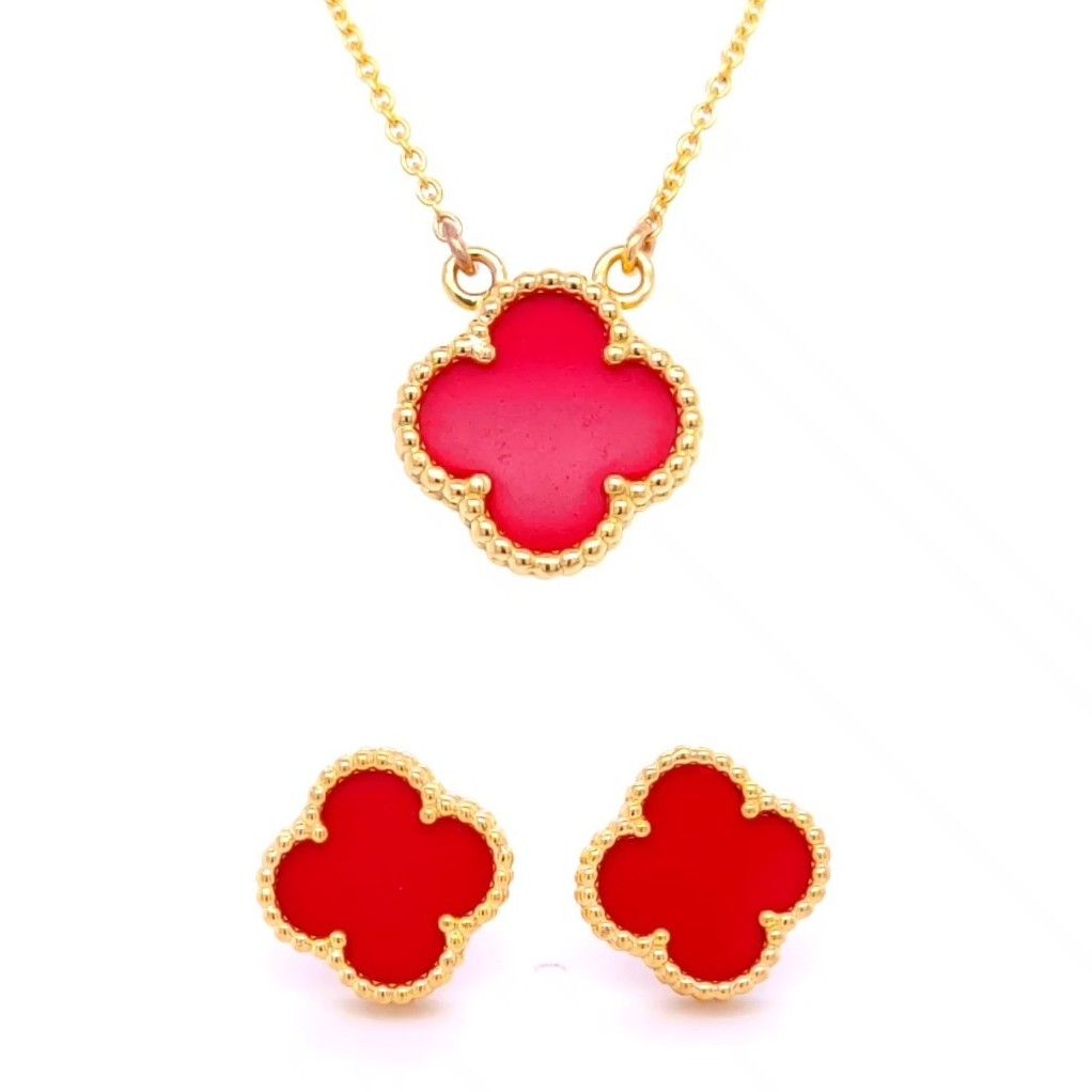 Cloral Gold Necklace Set