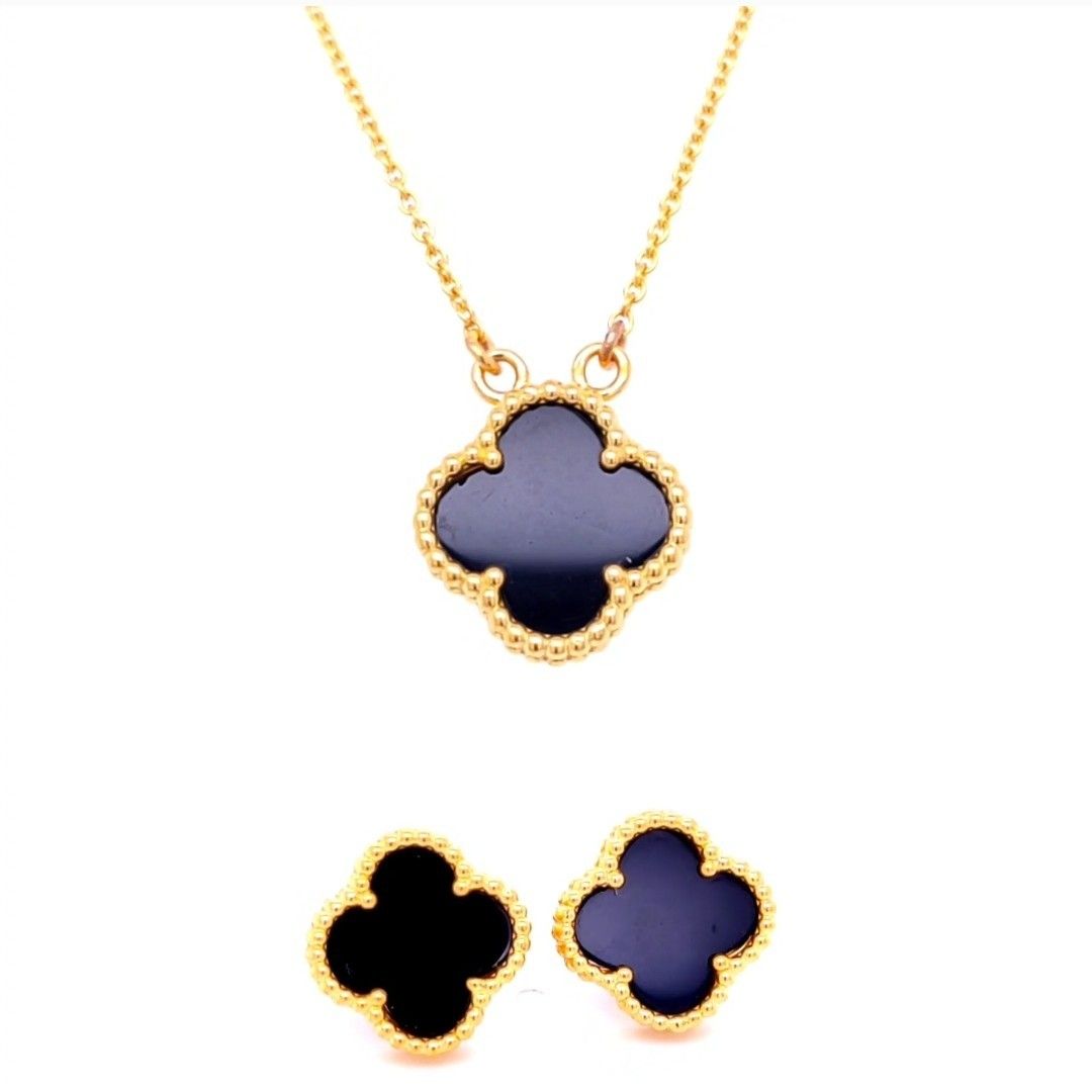 Black Onyx Necklace Set
