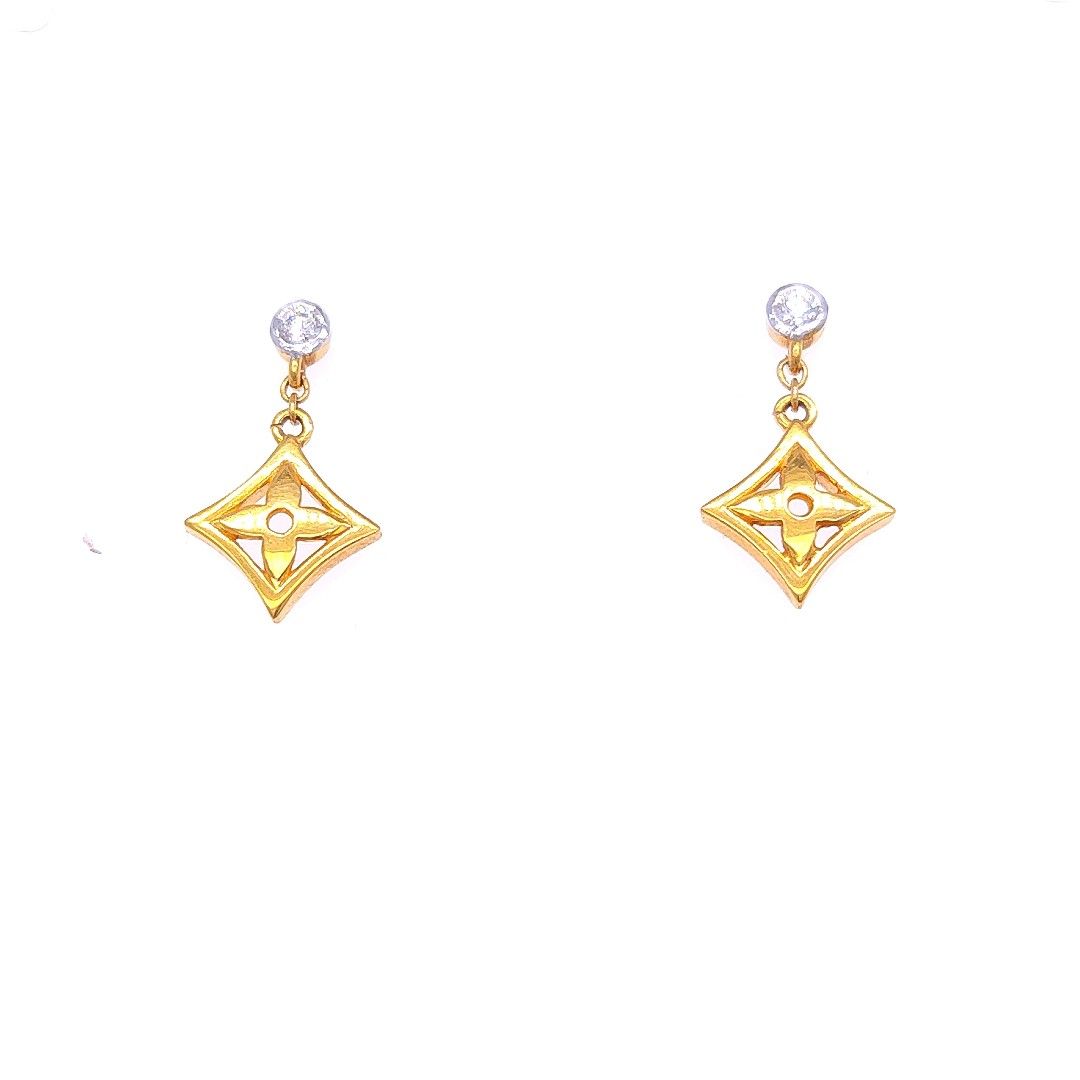 14K Gold Natural Diamond Necklace - Image 4
