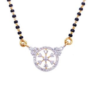 Serene Delight Diamond Pendant Set Mangalsutra