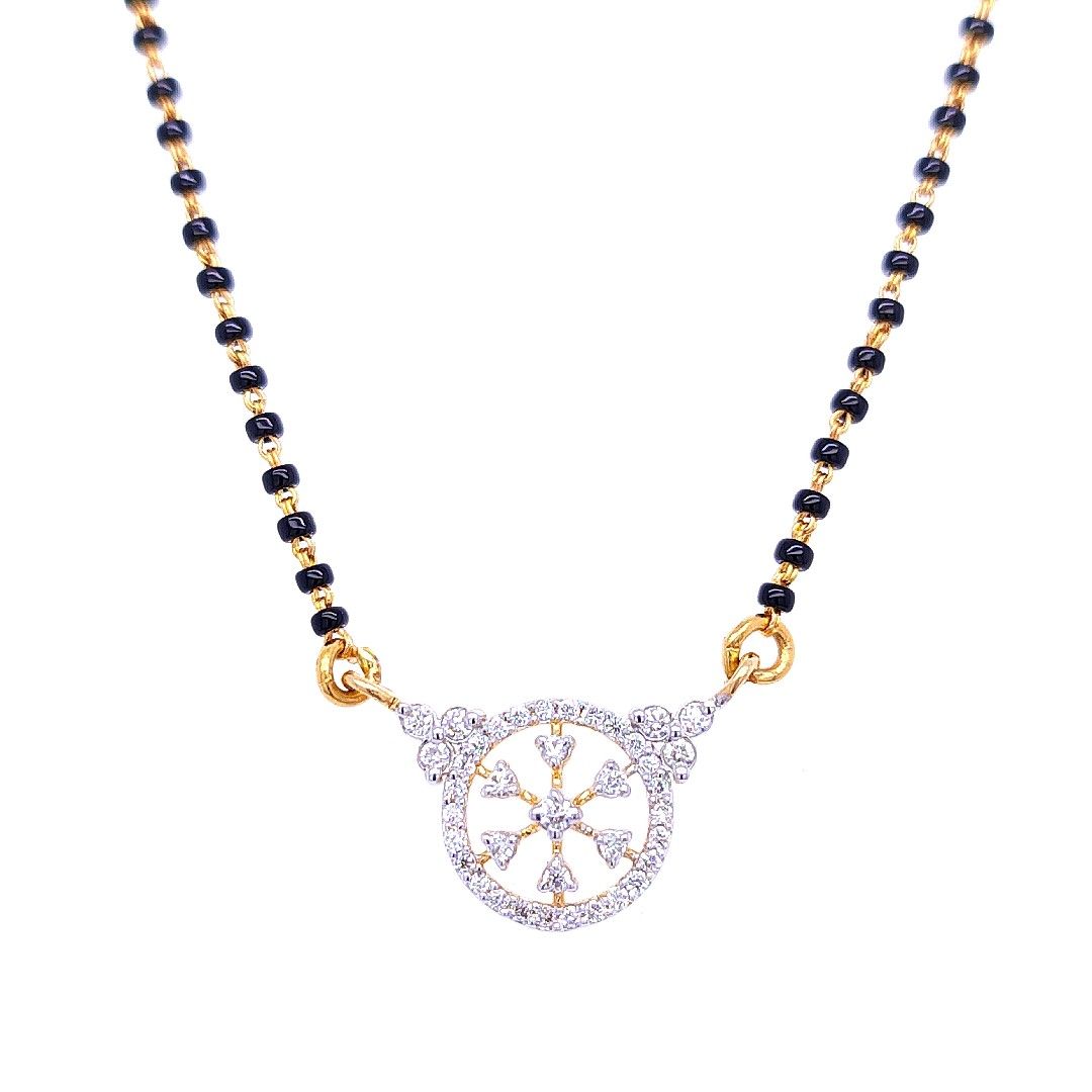 Serene Delight Diamond Pendant Set Mangalsutra - Image 2