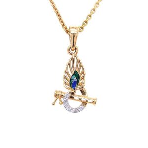 Shri Krishna Diamond Pendant
