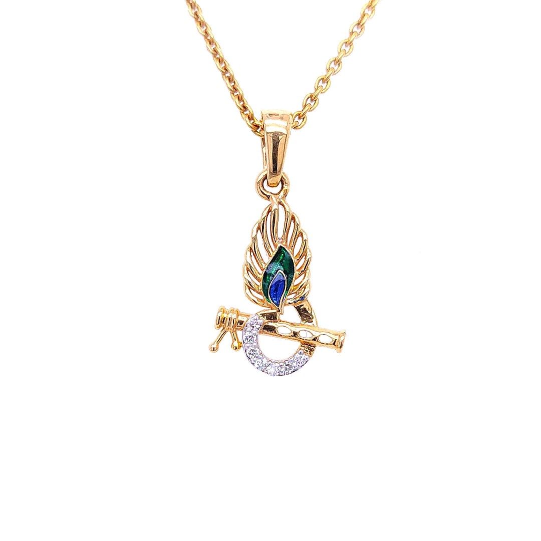 Shri Krishna Diamond Pendant - Image 2
