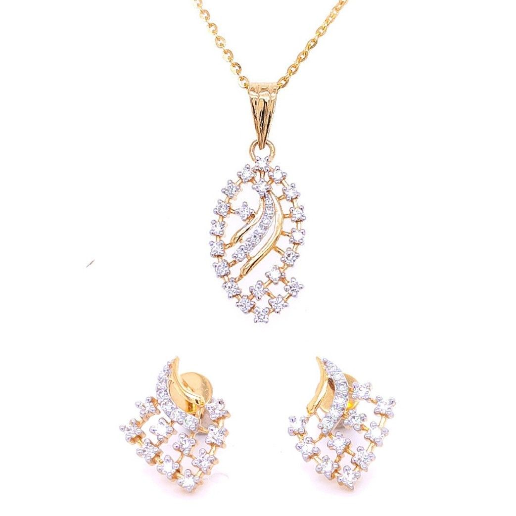 Valeria Diamond Pendant And Earrings Set