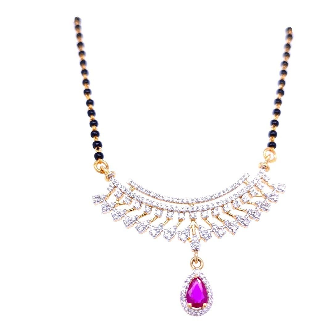 Dazzling diamond mangalsutra