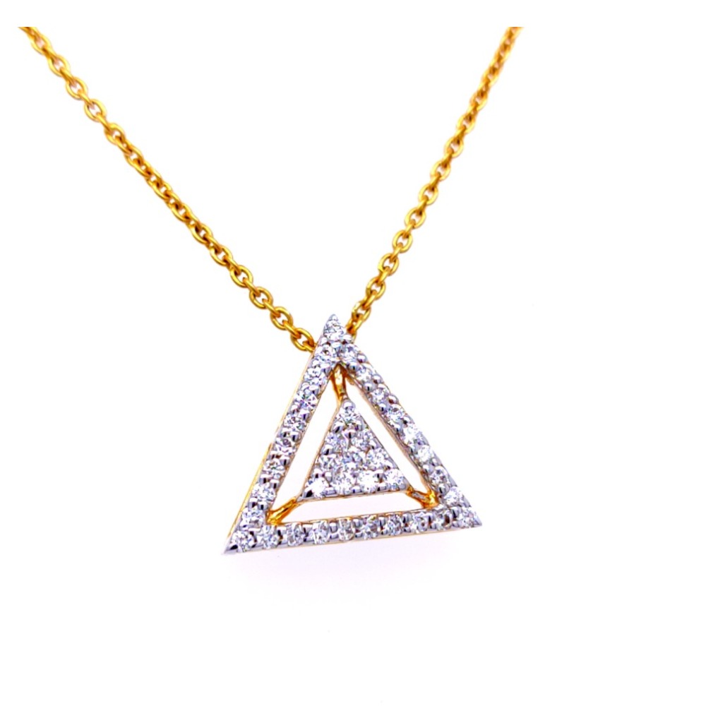 Whimsical triangular pendant - Image 2