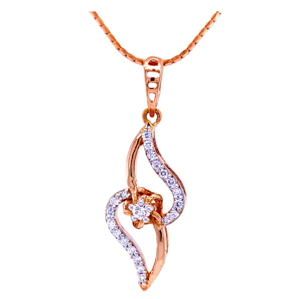 Daisy pink diamond pendant