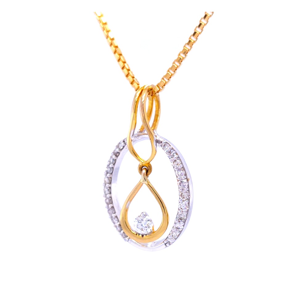 Dazzling dangle diamond pendant - Image 3