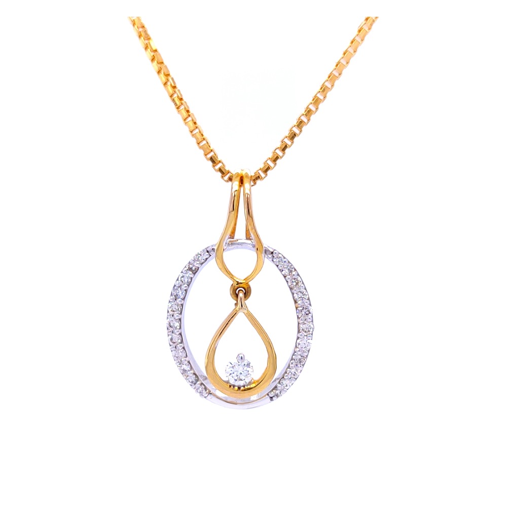 Dazzling dangle diamond pendant - Image 2