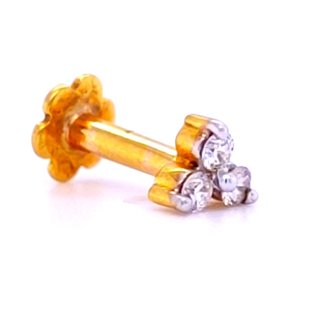 Trimora three diamond pipe nosepin - Image 3