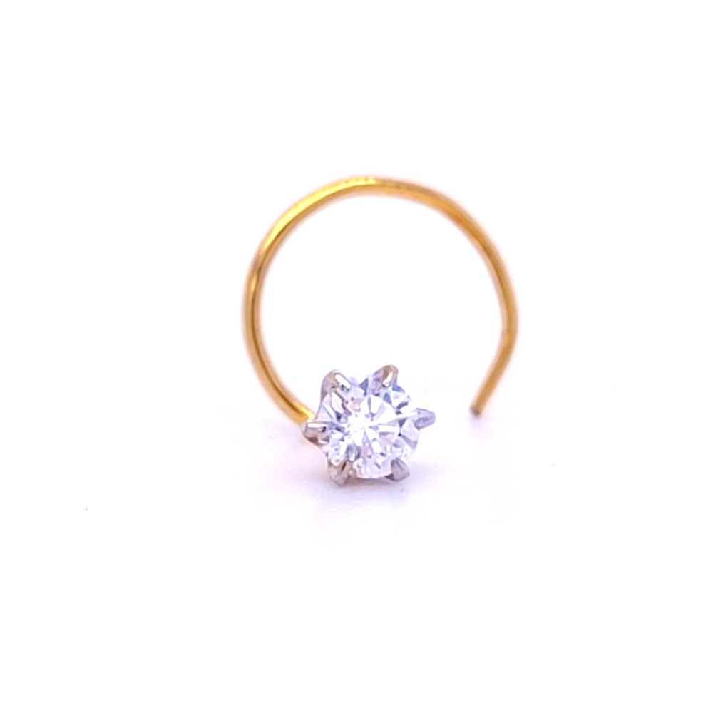 Princess one diamond nose pin - Image 2