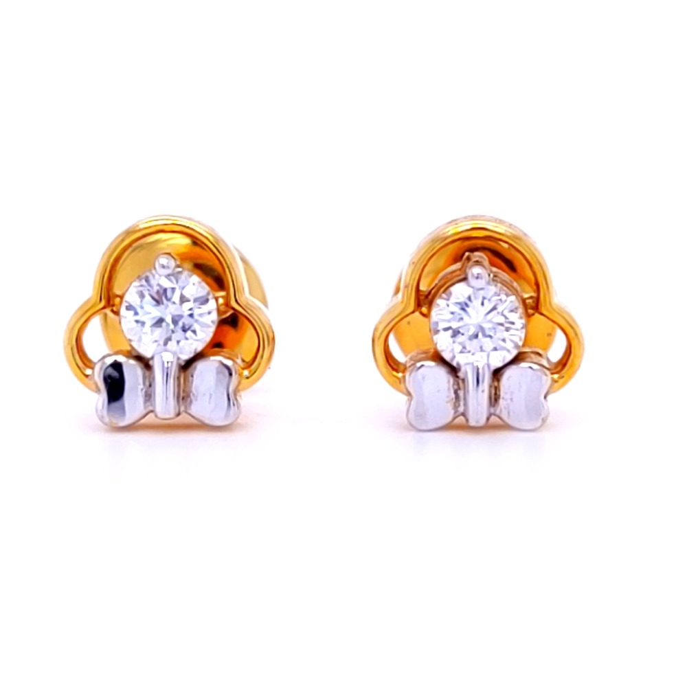 The micky baby diamond earring