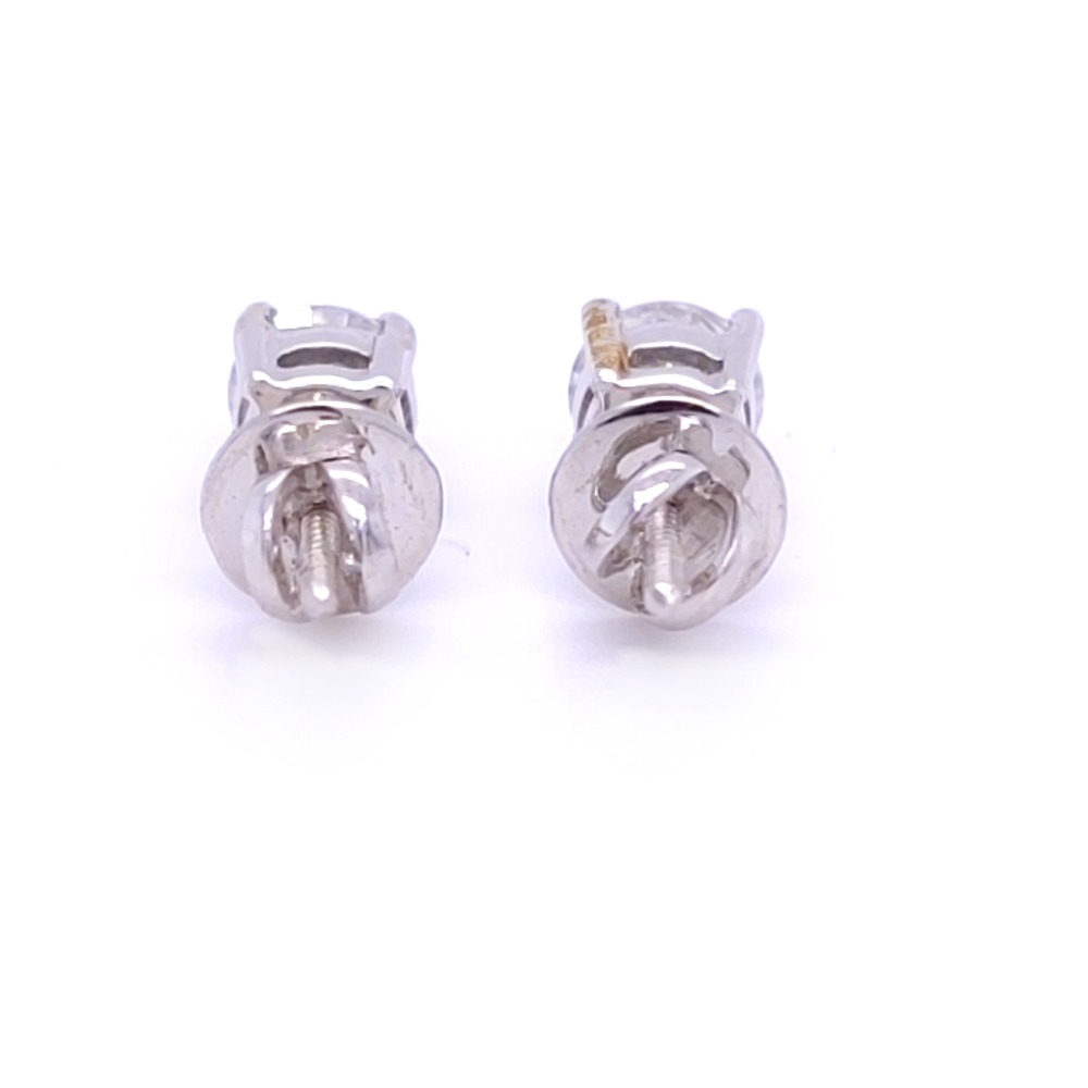 Mariana solitaire diamond earring in gold - Image 4