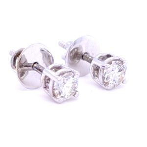 Mariana solitaire diamond earring in gold