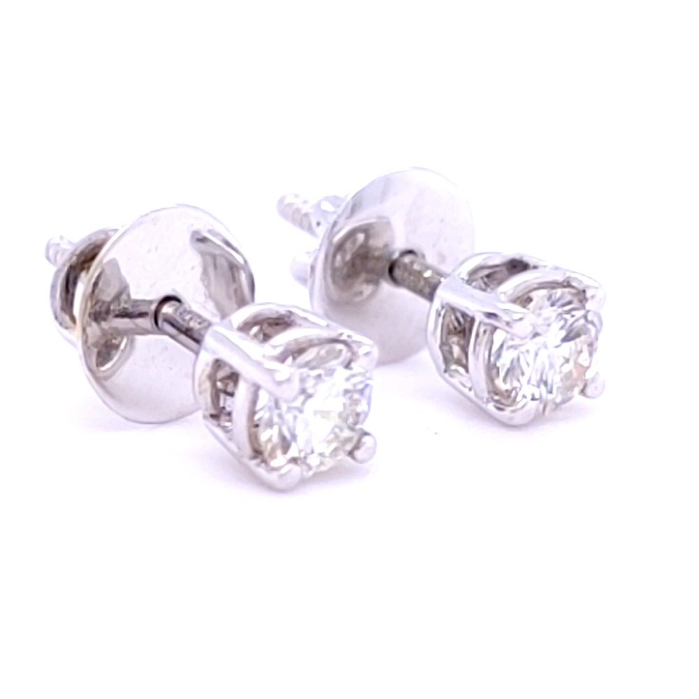 Mariana solitaire diamond earring in gold - Image 2