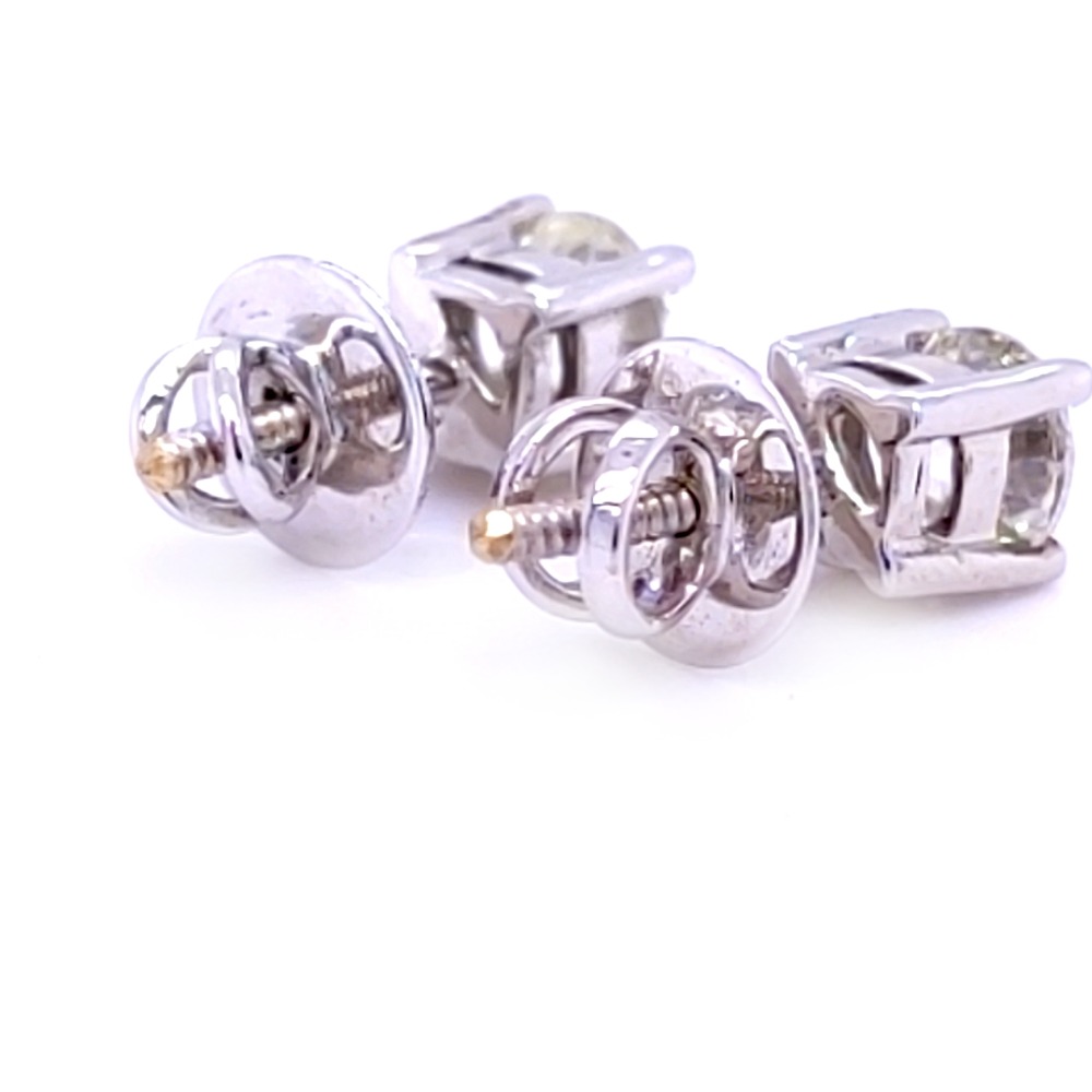Hermosa solitaire diamond earrings - Image 3