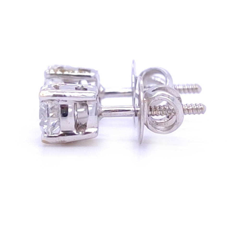 Hermosa solitaire diamond earrings - Image 2