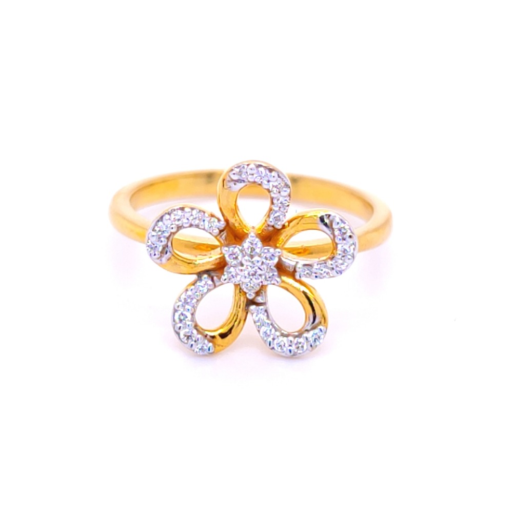 Alluring flora diamond ring for her - Image 4